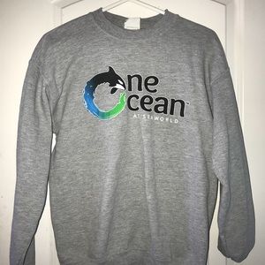 One Ocean Light Gray Crewneck Sweatshirt (S)